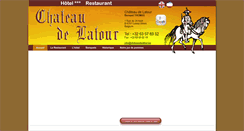 Desktop Screenshot of chateaudelatour.be